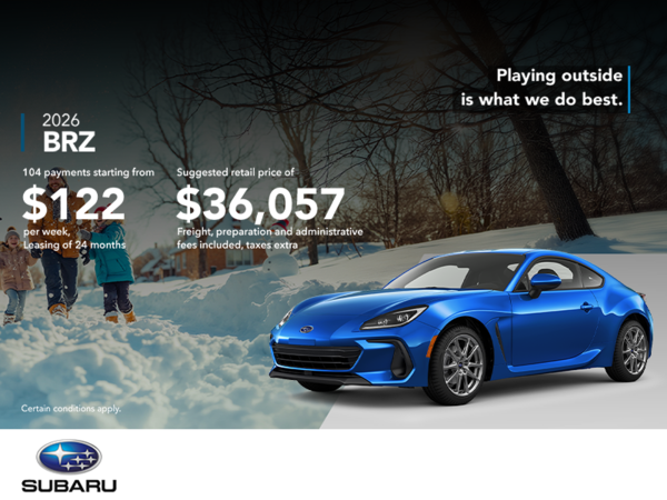 Get the 2026 BRZ today!