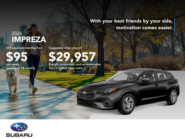 Get the 2026 Impreza!