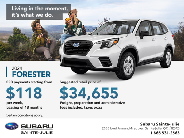 Get the 2024 Forester!
