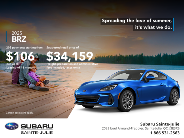 Get the 2025 BRZ today!