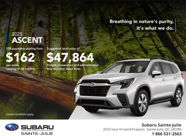 Get the 2025 Ascent today!
