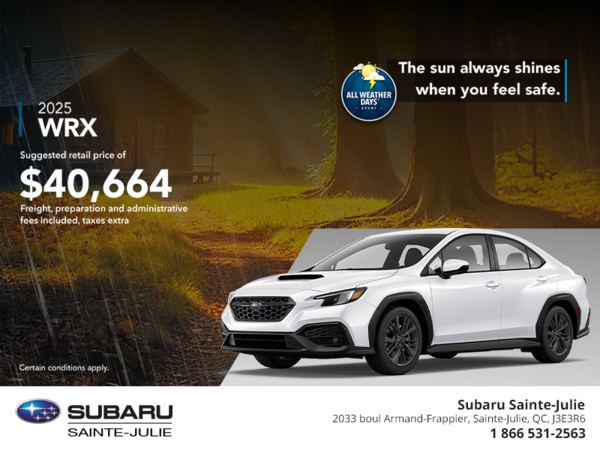 Get the 2025 WRX today!