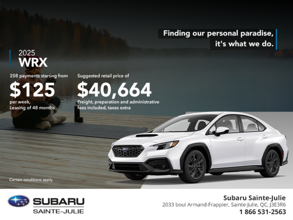 Get the 2025 WRX today!