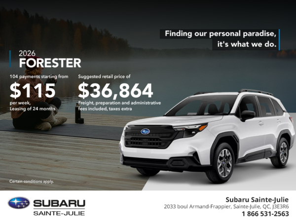 Get the 2026 Forester!
