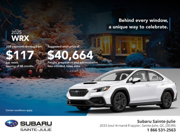 Get the 2025 WRX today!