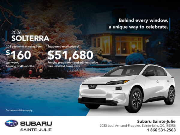Get the 2026 Solterra today!