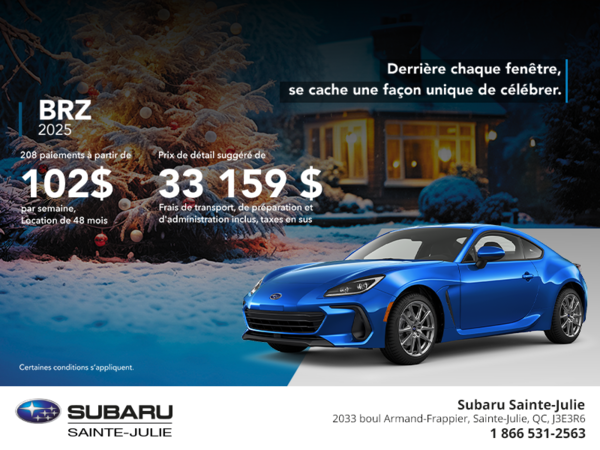 Procurez-vous la BRZ 2025!