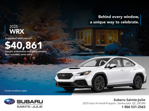 Get the 2025 WRX today!