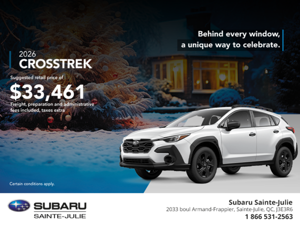 Get the 2026 Crosstrek today!