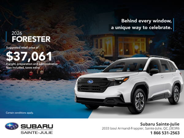 Get the 2026 Forester!