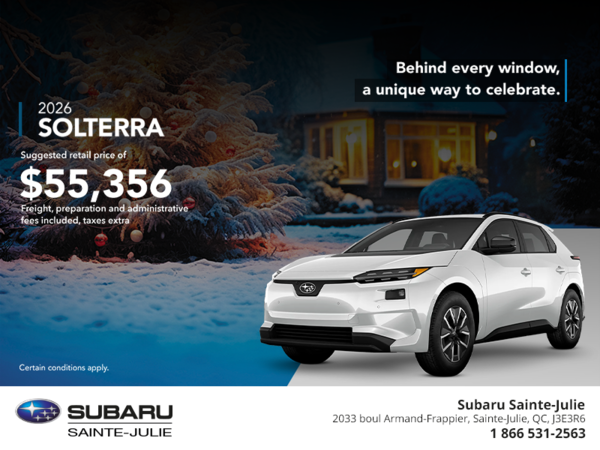 Get the 2026 Solterra today!