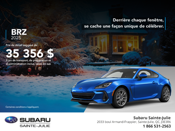 Procurez-vous la BRZ 2025!