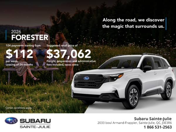 Get the 2026 Forester!