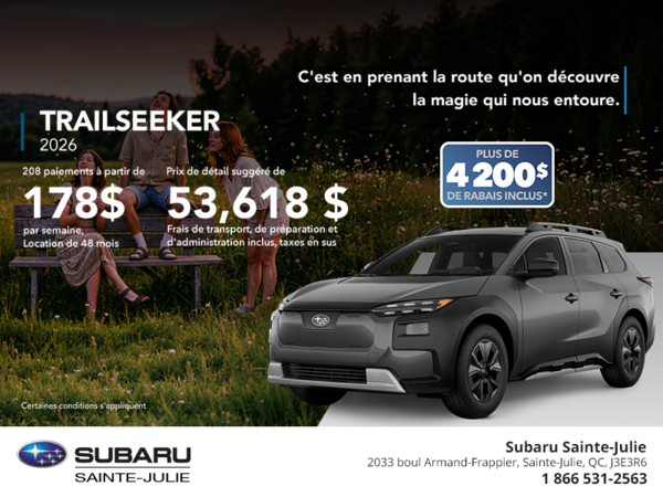 Procurez-vous le Trailseeker 2026!