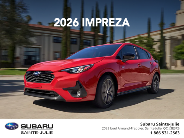 Get the 2026 Impreza!