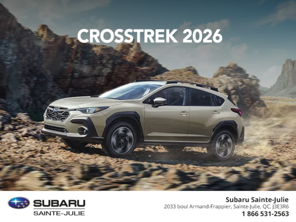 Procurez-vous le Crosstrek 2026!