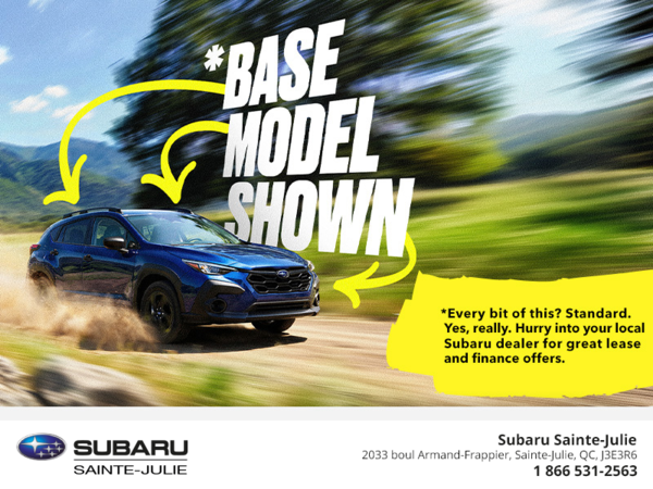 Subaru's Monthly Sales Event