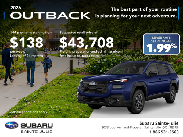 2026 Subaru Outback