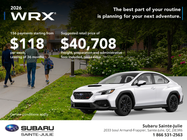 2026 Subaru WRX