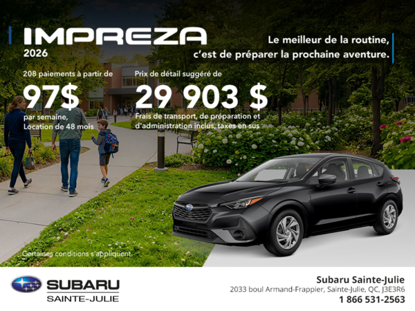 Subaru Impreza 5-door 2026