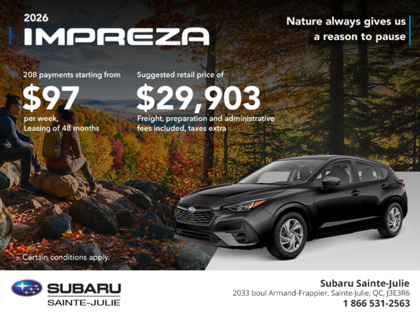 2026 Subaru Impreza