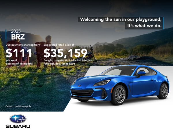 Get the 2025 BRZ today!