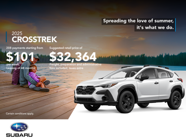 Get the 2025 Crosstrek today!