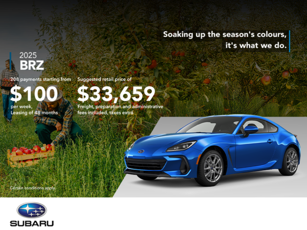 Get the 2025 BRZ today!
