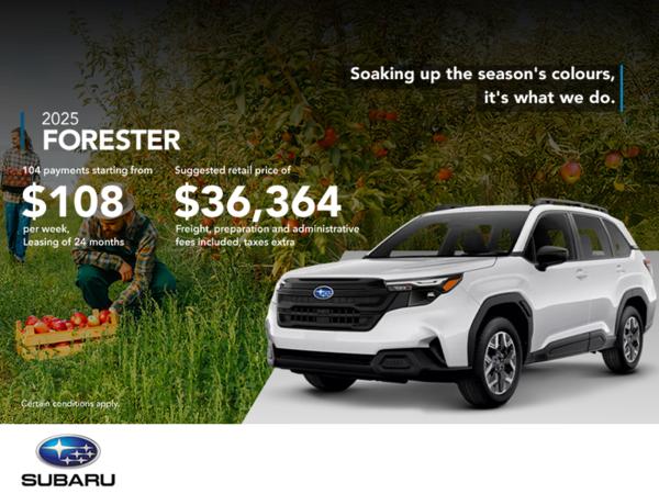 Get the 2025 Forester!
