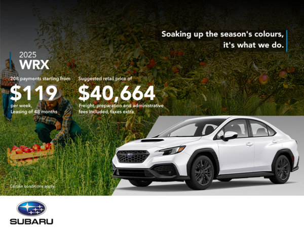 Get the 2025 WRX today!