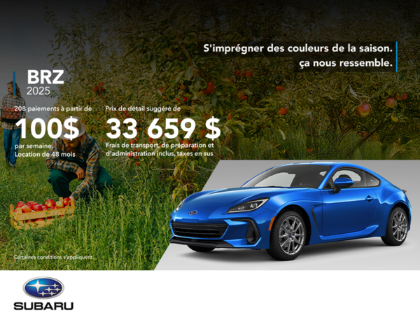 Procurez-vous la BRZ 2025!
