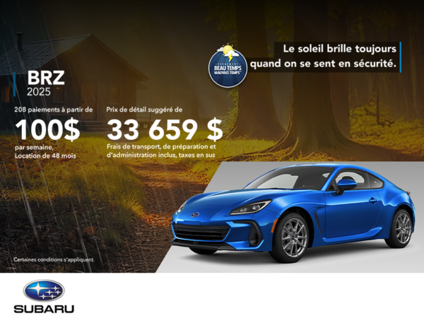 Procurez-vous la BRZ 2025!