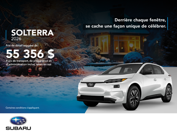 Procurez-vous le Solterra 2026!
