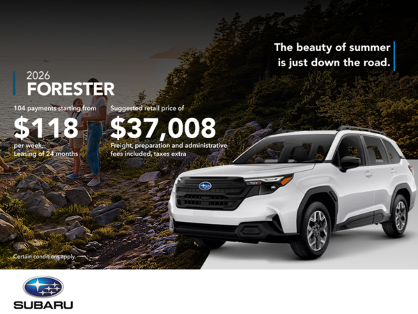 Get the 2026 Forester!