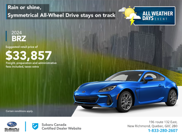 Get the 2024 BRZ today!