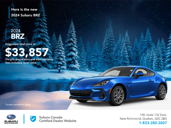 Get the 2024 BRZ today!