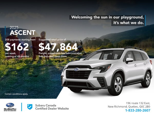Get the 2025 Ascent today!
