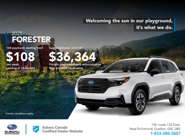 Get the 2025 Forester!