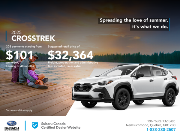 Get the 2025 Crosstrek today!