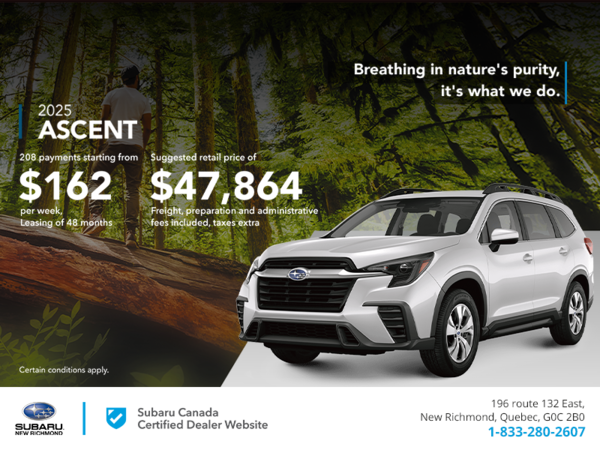 Get the 2025 Ascent today!
