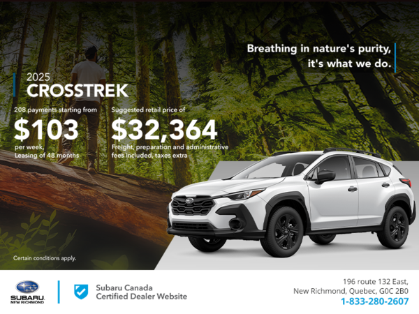 Get the 2025 Crosstrek today!