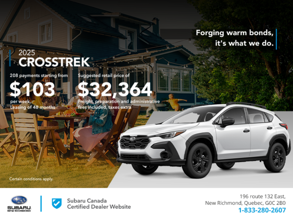 Get the 2025 Crosstrek today!