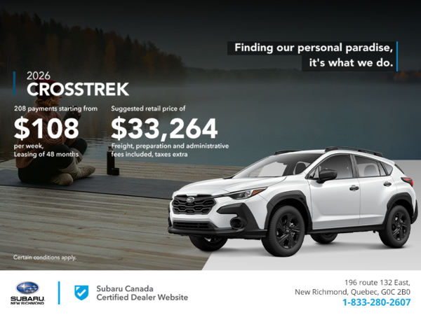 Get the 2026 Crosstrek today!