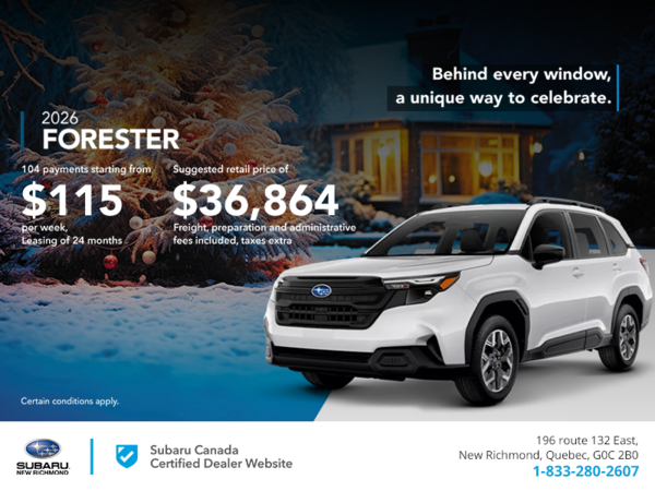 Get the 2026 Forester!