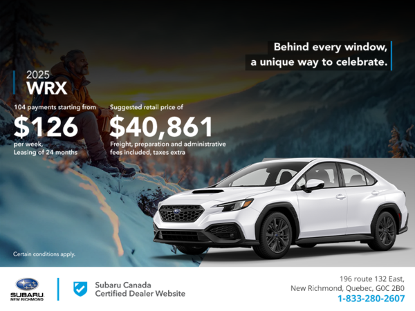 Get the 2025 WRX today!