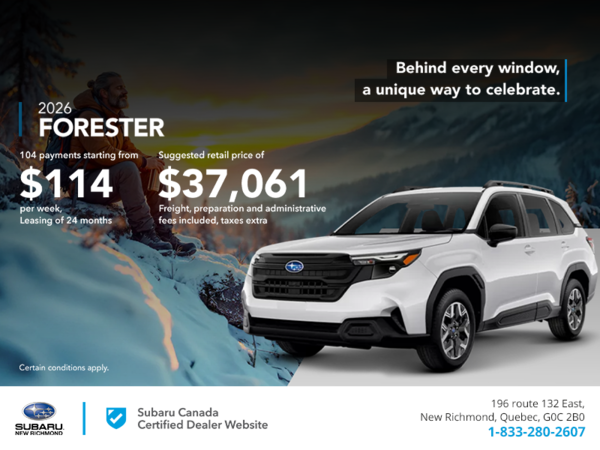 Get the 2026 Forester!