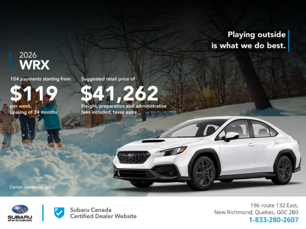 Get the 2026 WRX today!