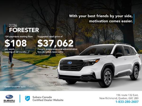 Get the 2026 Forester!