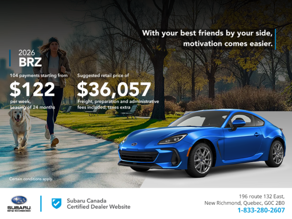 Get the 2026 BRZ today!
