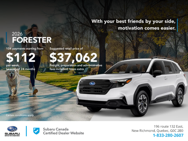Get the 2026 Forester!
